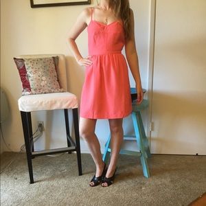 NWOT J Crew Bright Pink Dress with Pockets